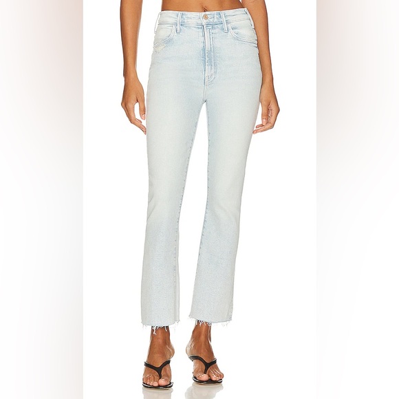 MOTHER The Hustler Ankle Fray in Smooth Sailing, Size 32